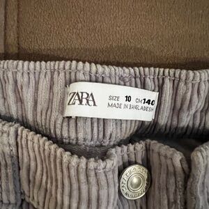 Zara light purple corduroy pants, size 10